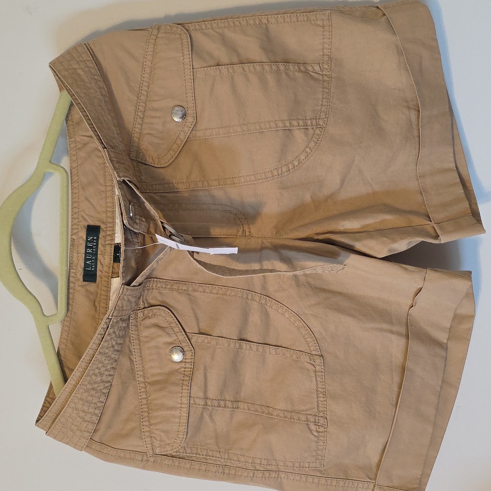 NWT 100% Cotton Ralph Lauren Saha Tan Shorts
